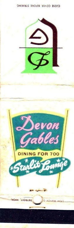 Devon Gables (Port O Three) - Matchbook (newer photo)